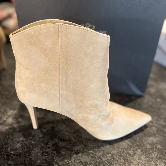 J. Crew Golden Mushroom Suede Shaped Topline Short Boot (NIB) - Picture 7 of 14